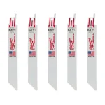 Milwaukee 6 in. 18 TPI Metal Cutting Reciprocating Saw Blades, 5-Pack thumbnail 1