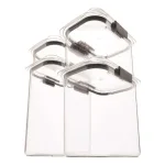 Rubbermaid Brilliance 4-Piece Food Storage Container Set, BPA-Free Plastic, Leak-Proof thumbnail 1