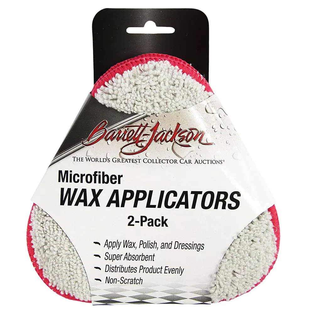 Barrett-Jackson Car Wax and Polish Kit with Applicators, Detailing Towels, and Wash Mitt