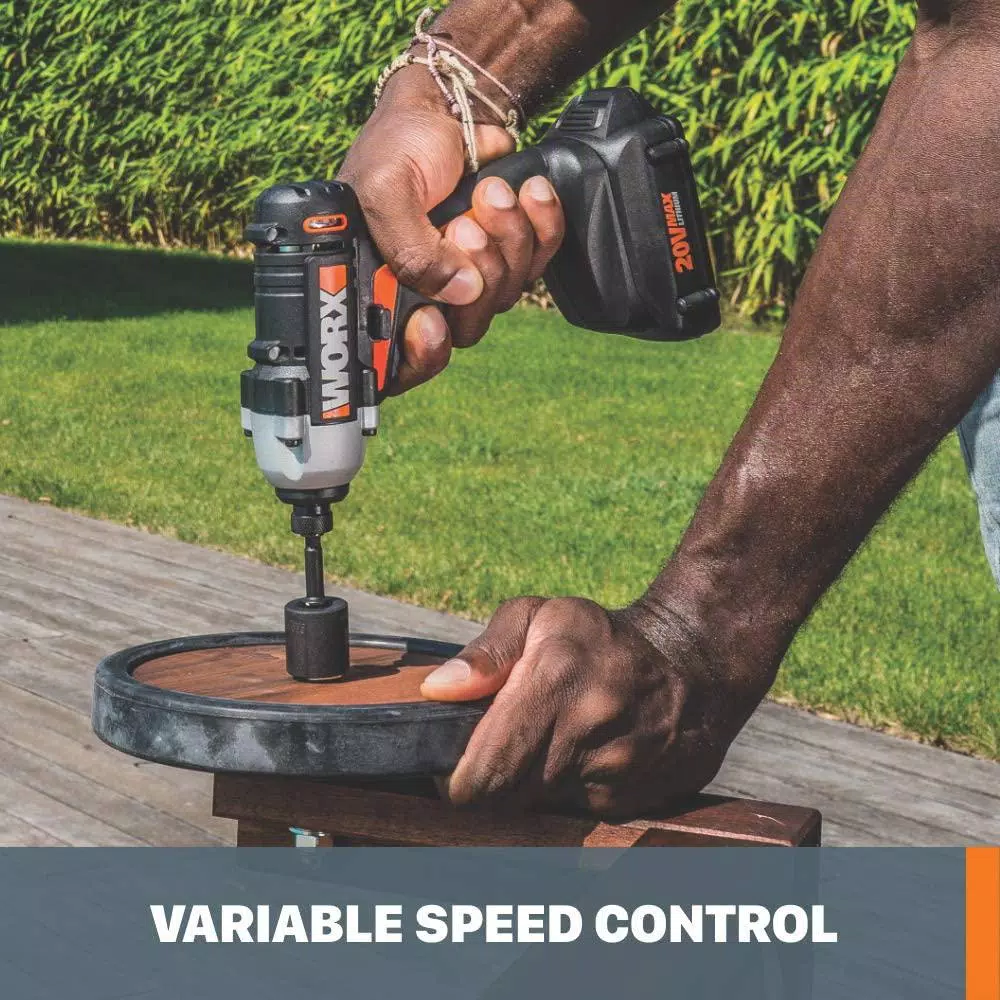 Worx Power Share 20V Cordless 1/4 in. Hex Impact Driver, Variable Speed (Tool Only)