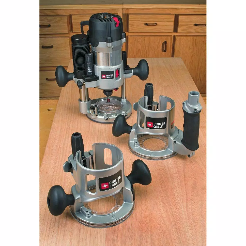 Porter-Cable 2-1/4 HP Multi-Base Router Kit with Height Adjuster
