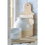CASAFINA Fattoria 182 fl. oz. White Ceramic Stoneware Pitcher thumbnail 3