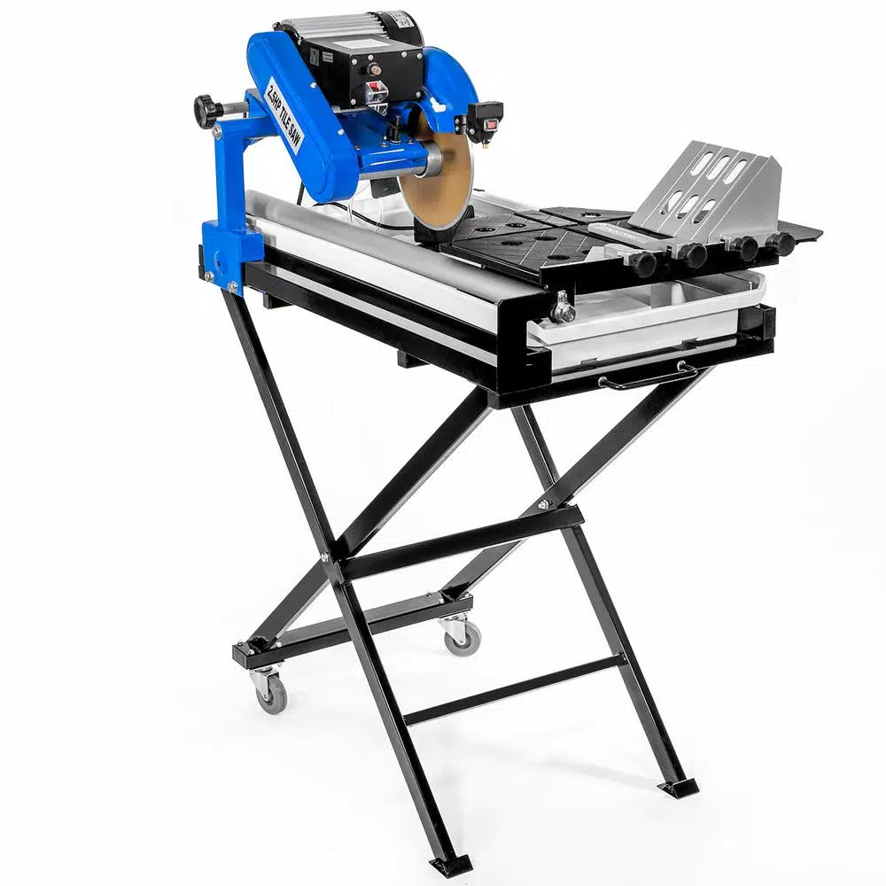 Stark 7.25 in. Corded Wet Tile Saw with Stand, 15.5 Amp 2.5 HP