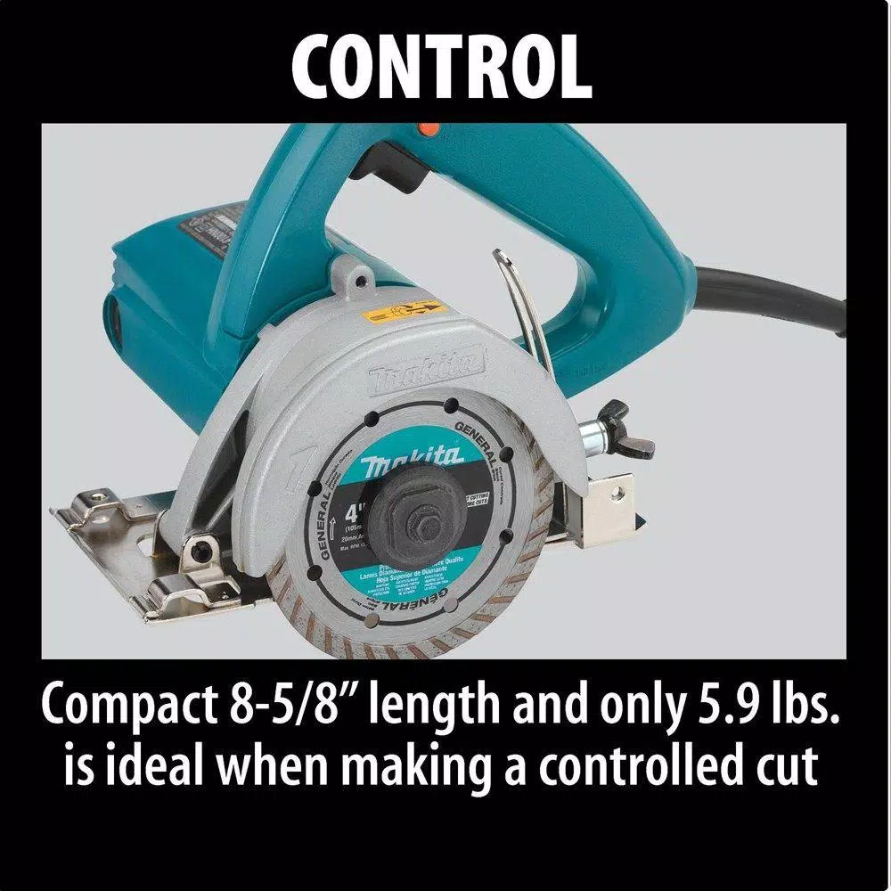 Makita 4-3/8 in. 12 Amp Masonry Saw with 4 in. Diamond Blade