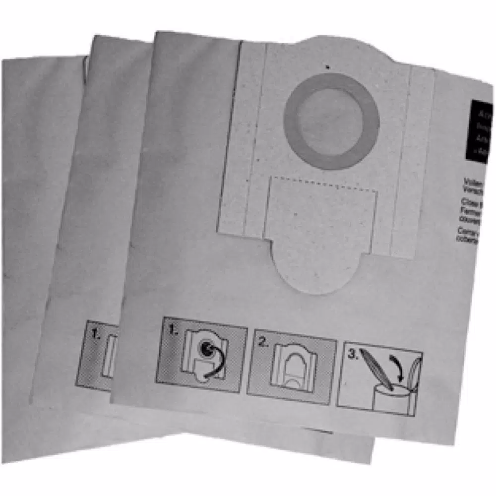 FEIN Turbo I Replacement Vacuum Dust Bags, 3-Pack