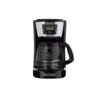 BLACK+DECKER 12-Cup Programmable Drip Coffee Maker with QuickTouch Panel and Evenstream Showerhead, Black thumbnail 3