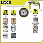 RYOBI 6.5 Amp SDS+ Rotary Hammer Drill, Corded with Tri-Mode Selector thumbnail 2