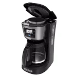 BLACK+DECKER 12-Cup Programmable Drip Coffee Maker with QuickTouch Panel and Evenstream Showerhead, Black thumbnail 1