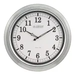 La Crosse Technology 18 in. Galvanized Metal Atomic Analog Wall Clock - Indoor/Outdoor Weather Resistant thumbnail 2