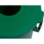Carlisle Bronco 32 Gallon Round Green Recycling Trash Can, Lidless with Recycling Logo (4-Pack) thumbnail 5