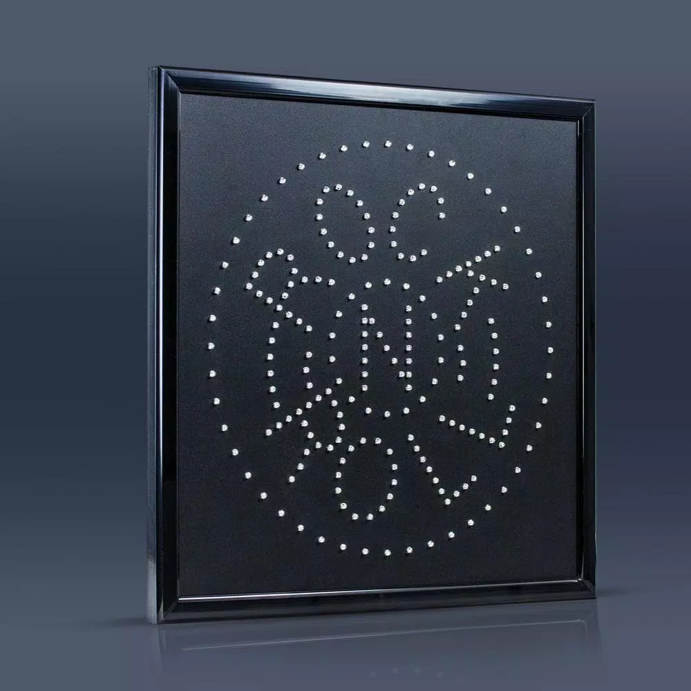 Crystal Art Gallery Rock n Roll Framed Marquee LED Sign - Retro Record Wall Decor