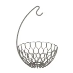Spectrum Honeycomb Gray Fruit Basket with Banana Hanger Tree thumbnail 3