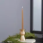 ROOT CANDLES A.I. Root 9 in. Dipped Taper Beeswax Dinner Candles, Unscented, Beige (Box of 12) thumbnail 1