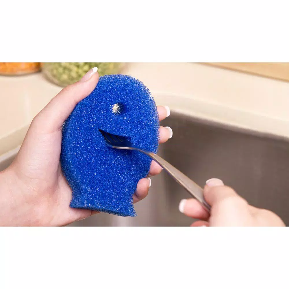 DishFish Scrubber 6-Pack - Non-Scratch Flexible Foam Dish Sponges