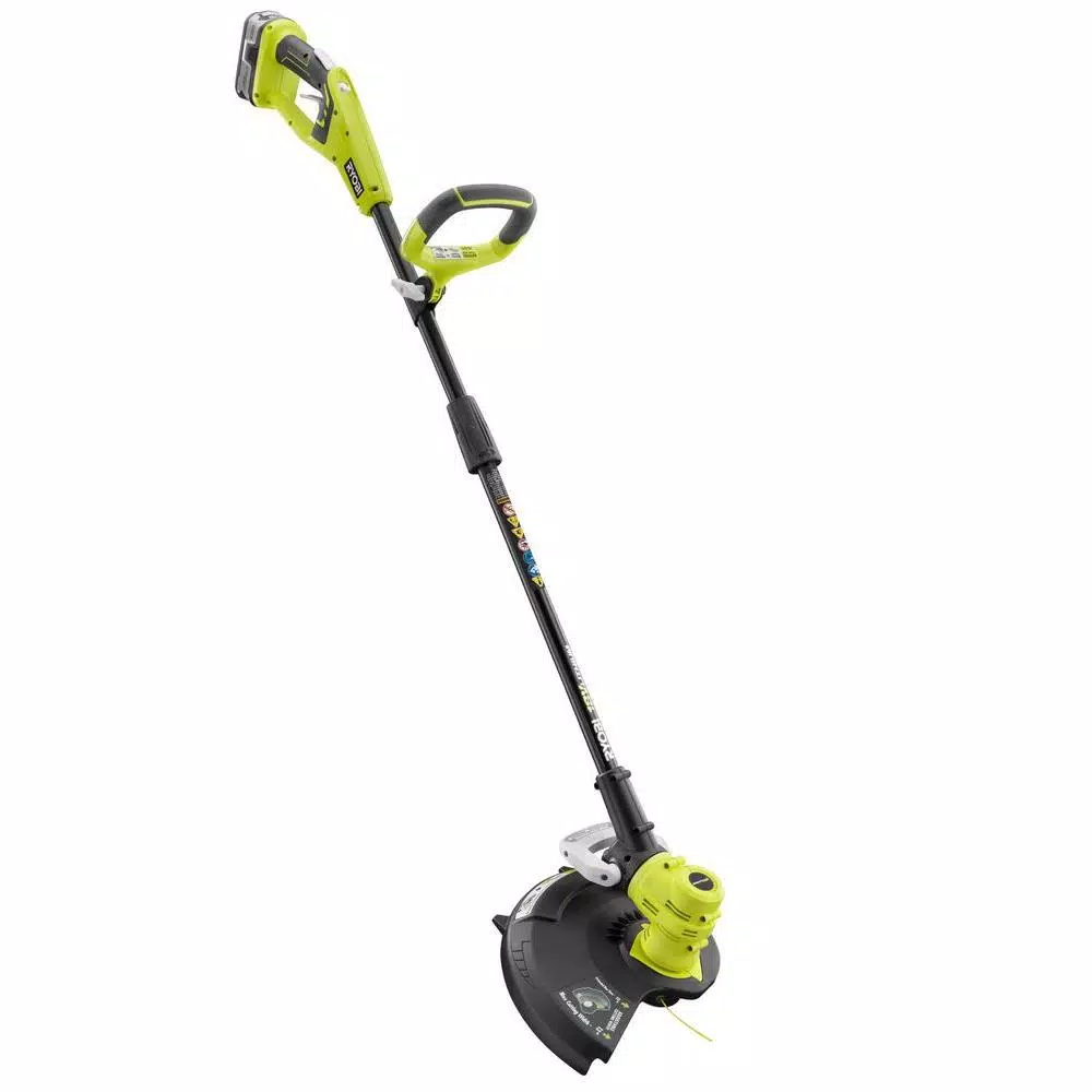 RYOBI 18V ONE+ Lithium-Ion Cordless String Trimmer and Edger Kit with 4.0 Ah Battery and Charger