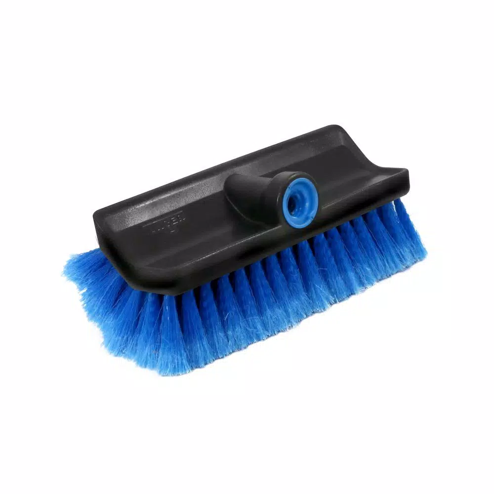 Unger Water Flow Bi-Level Wash Scrub Brush, Multi-Angle Soft Poly Bristles