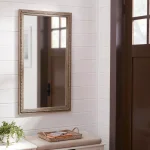 Home Decorators Collection Large Rectangle Brown Antiqued Wood Accent Mirror thumbnail 3