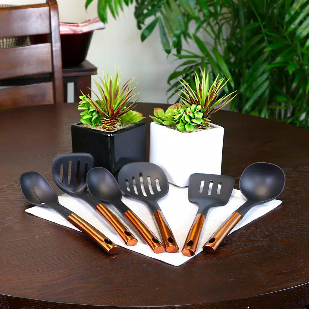 Better Chef 6-Piece Copper and Stainless Steel Kitchen Utensil Set