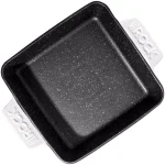 Starfrit The Rock by Starfrit 9-Inch Square Ceramic Nonstick Ovenware, White thumbnail 2