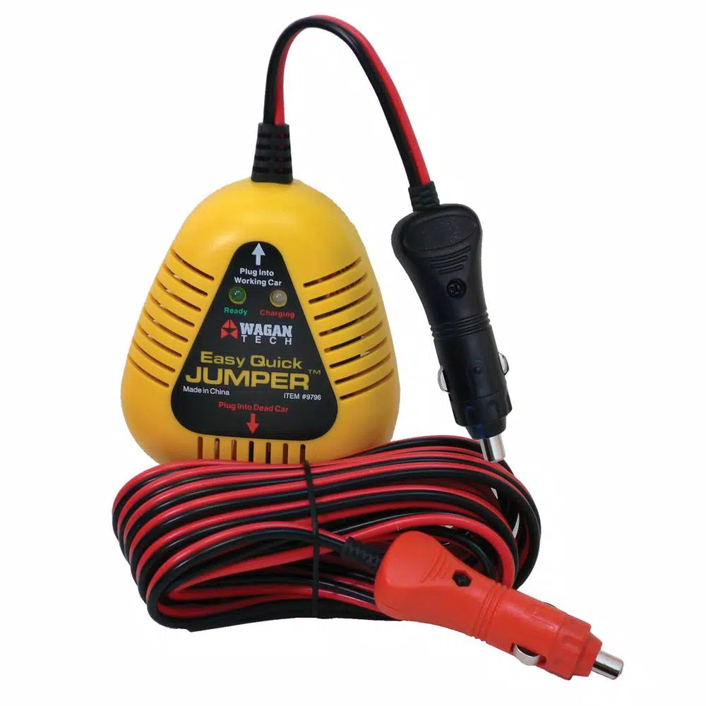 Wagan Techs Easy Quick Jumper Jump Starter, 12V DC