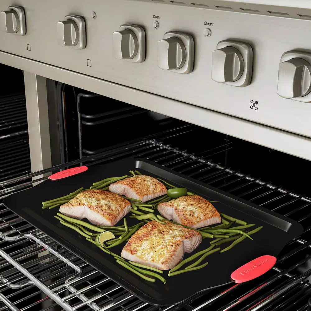 Classic Cuisine 3-Piece Nonstick Cookie Sheet Set with Silicone Handles