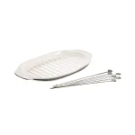 Villeroy & Boch BBQ Passion White Porcelain Kebab Platter thumbnail 3