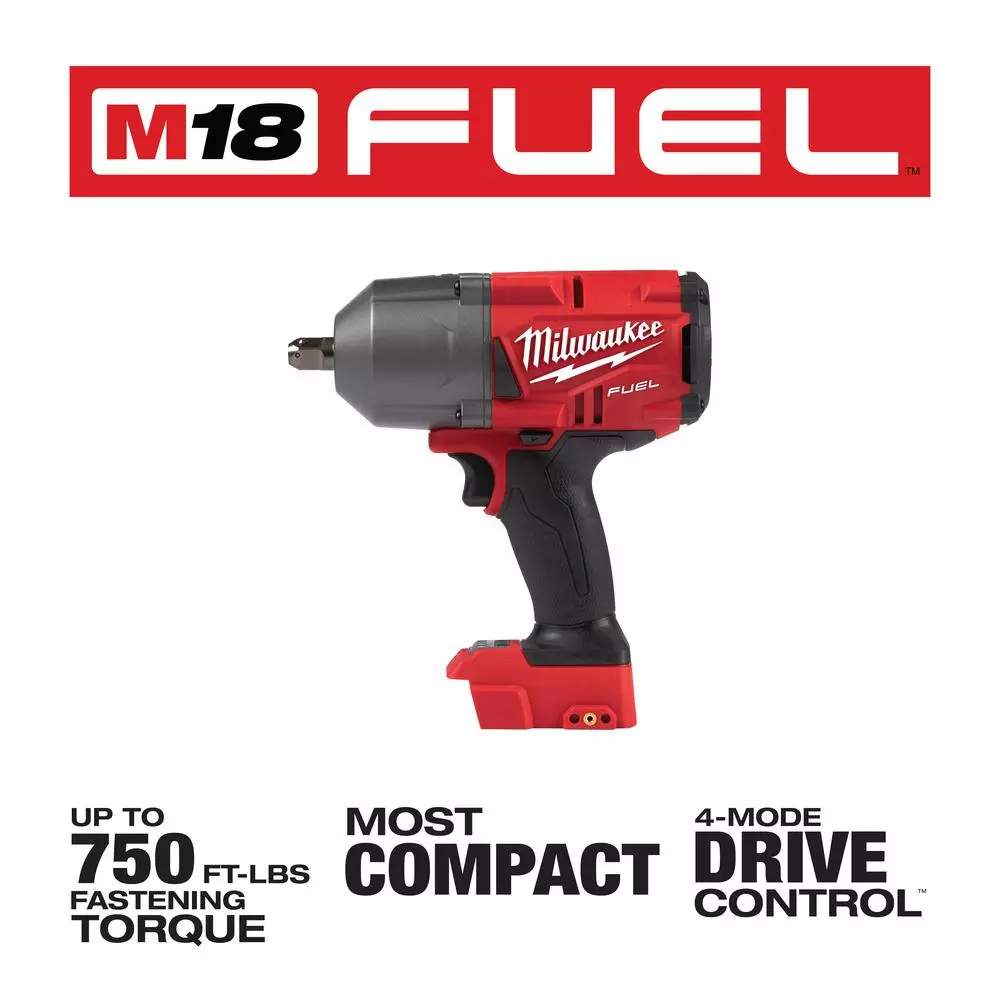 Milwaukee M18 FUEL 1/2 in. High Torque Impact Wrench with Pin Detent (Tool-Only)