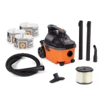 RIDGID 4 Gal. 5.0-Peak HP Portable Wet/Dry Shop Vacuum with Hose and Accessories thumbnail 1