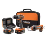 RIDGID 18V Brushless SubCompact 1/2 in. Drill/Driver & Drywall Cut-Out Tool Combo Kit thumbnail 1