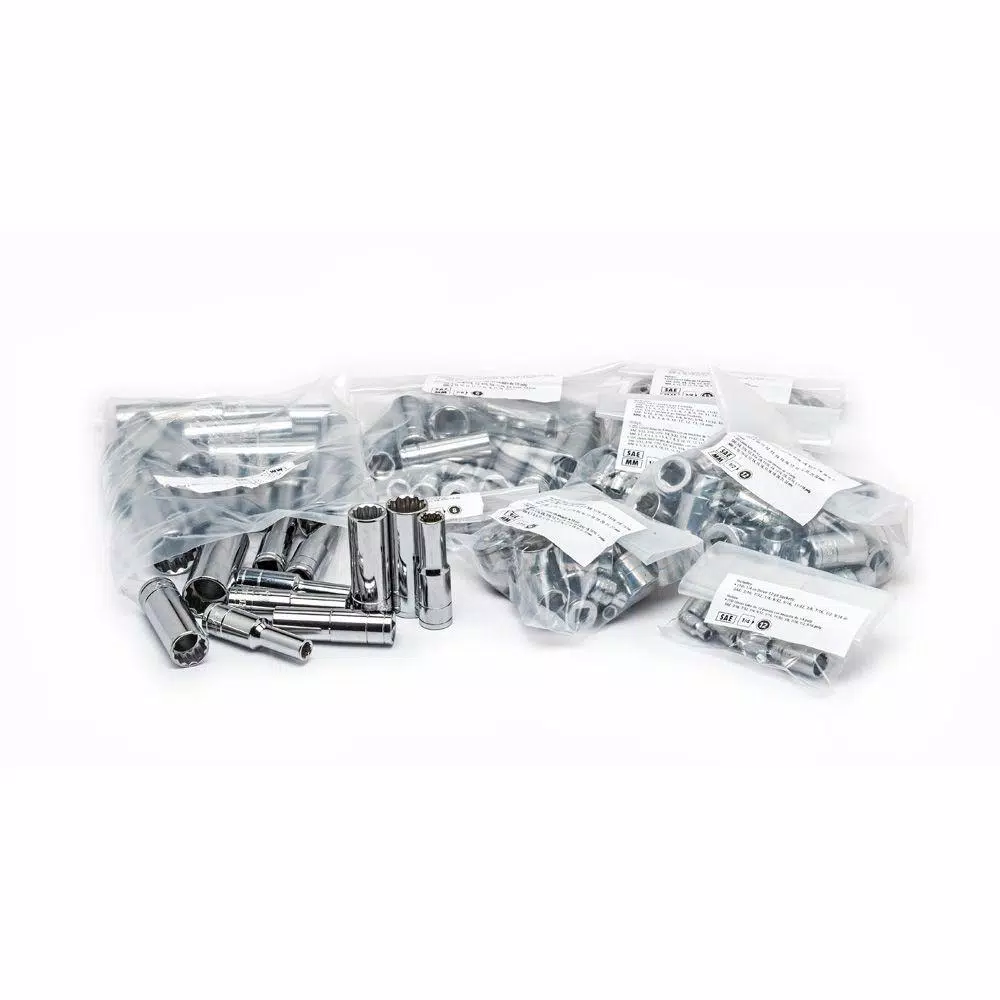 Husky 432-Piece Mechanics Tool Set with 1/4 in, 3/8 in, and 1/2 in. Drive Sockets and Wrenches