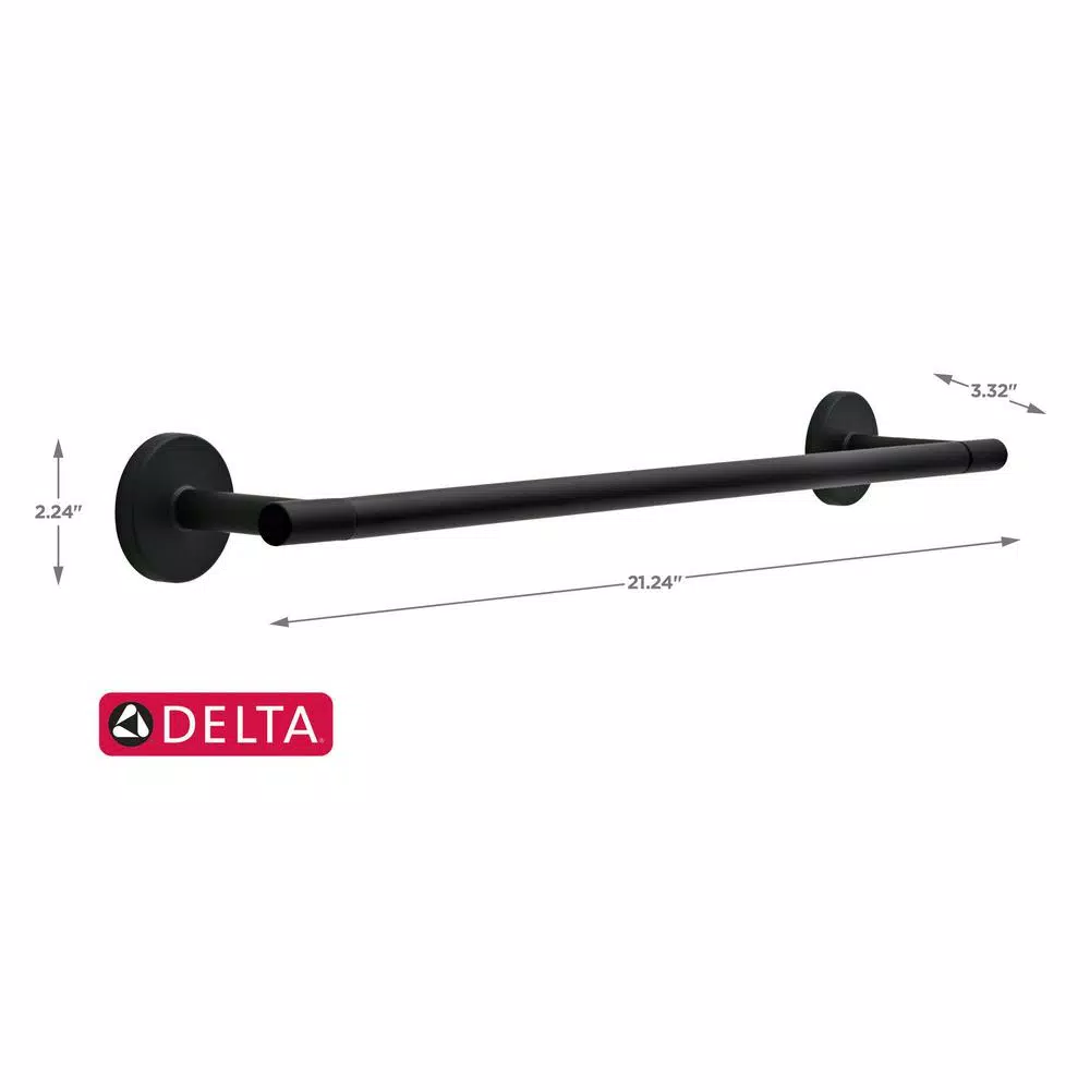Delta Lyndall 18 in. Single Towel Bar, Matte Black