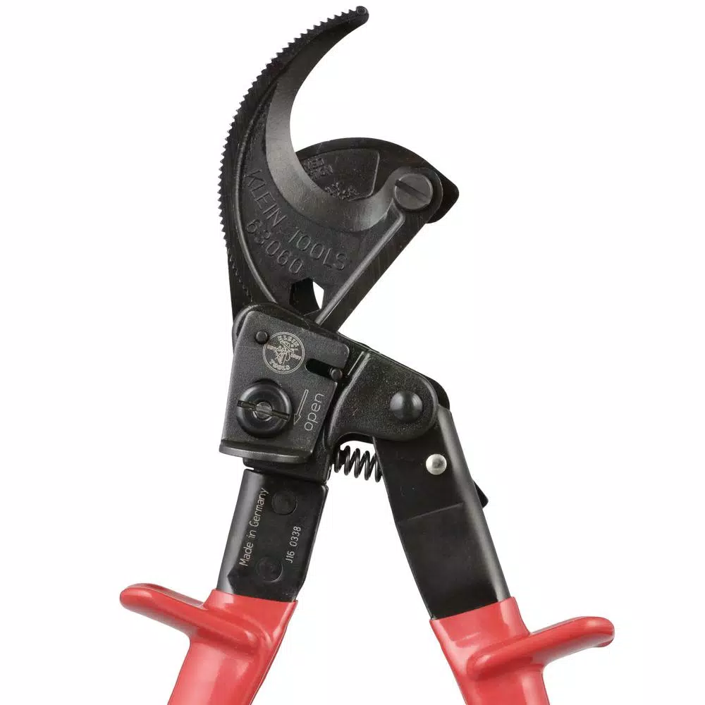 Klein Tools 10-1/4 in. Ratcheting Cable Cutter for Copper and Aluminum Wire
