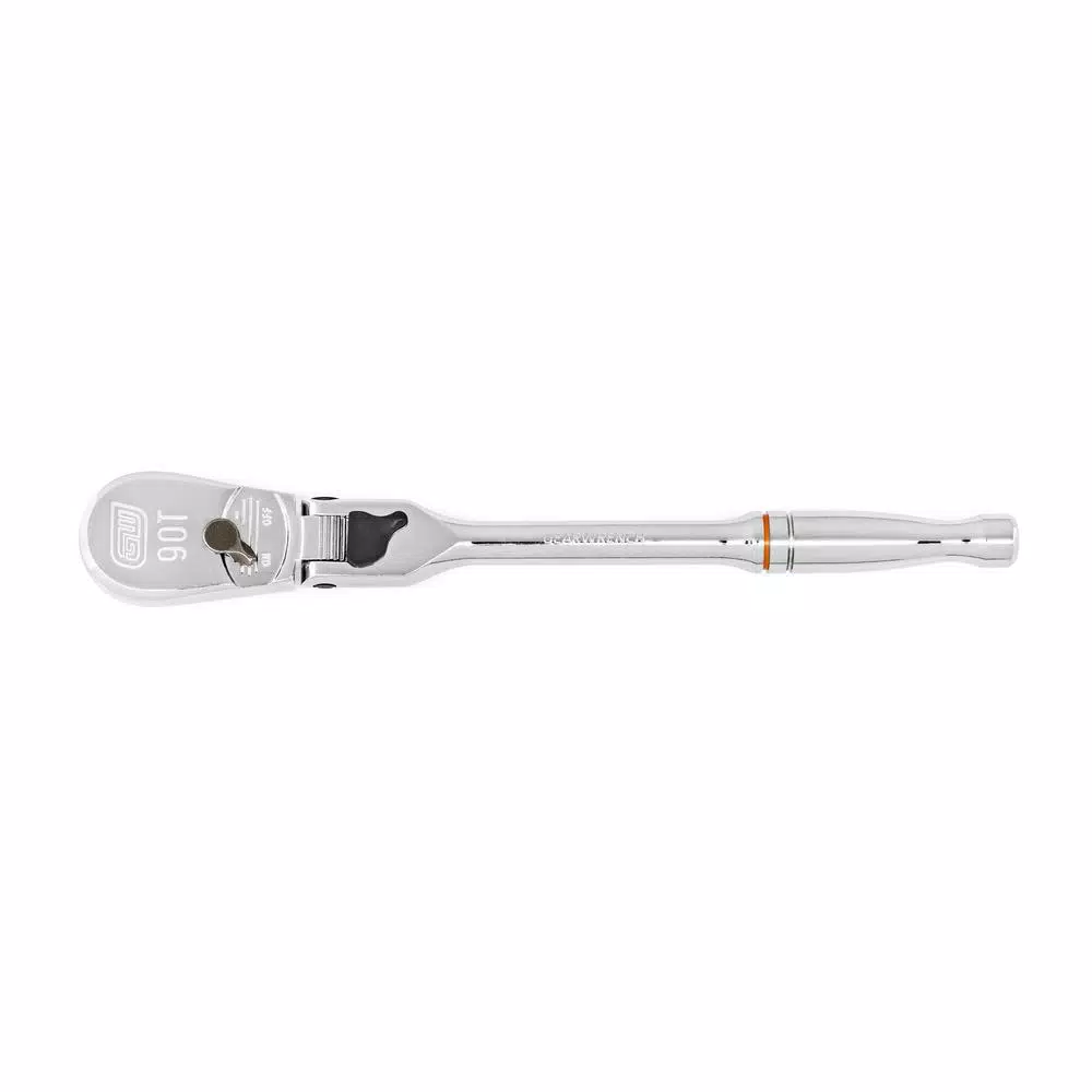GEARWRENCH 1/4 in. Drive 90-Tooth Locking Flex Head Teardrop Ratchet