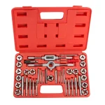 TEKTON 39-Piece Metric Tap and Die Set, Coarse and Fine Sizes 3-12 mm thumbnail 1