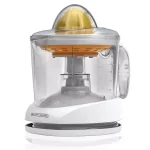 BLACK+DECKER Citrus Juicer, 34 fl. oz. Two-Cone Electric Juicer with Adjustable Pulp Control, White thumbnail 1