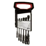 Husky 6-Piece SAE Flex-Head Ratcheting Wrench Set, 100-Position Locking thumbnail 3