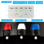 Costway Top Loading Water Dispenser with Built-In Ice Maker, Hot & Cold Tri-Temp Water Cooler, Black thumbnail 3