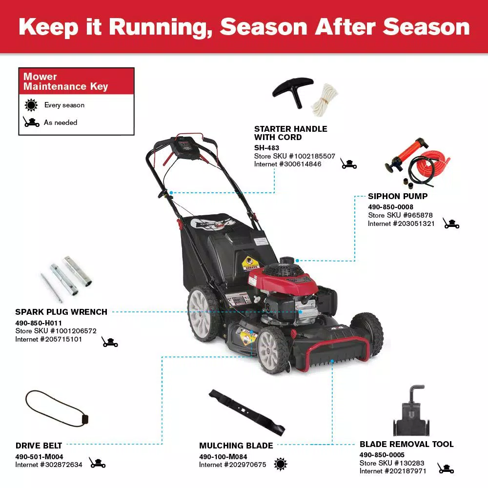 Troy-Bilt XP 21 in. Self-Propelled Gas Lawn Mower with 190 cc Honda Engine