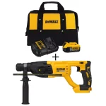 DEWALT 20V MAX XR Brushless 1 in. SDS Plus D-Handle Rotary Hammer Kit with 5.0Ah Battery & Charger thumbnail 1