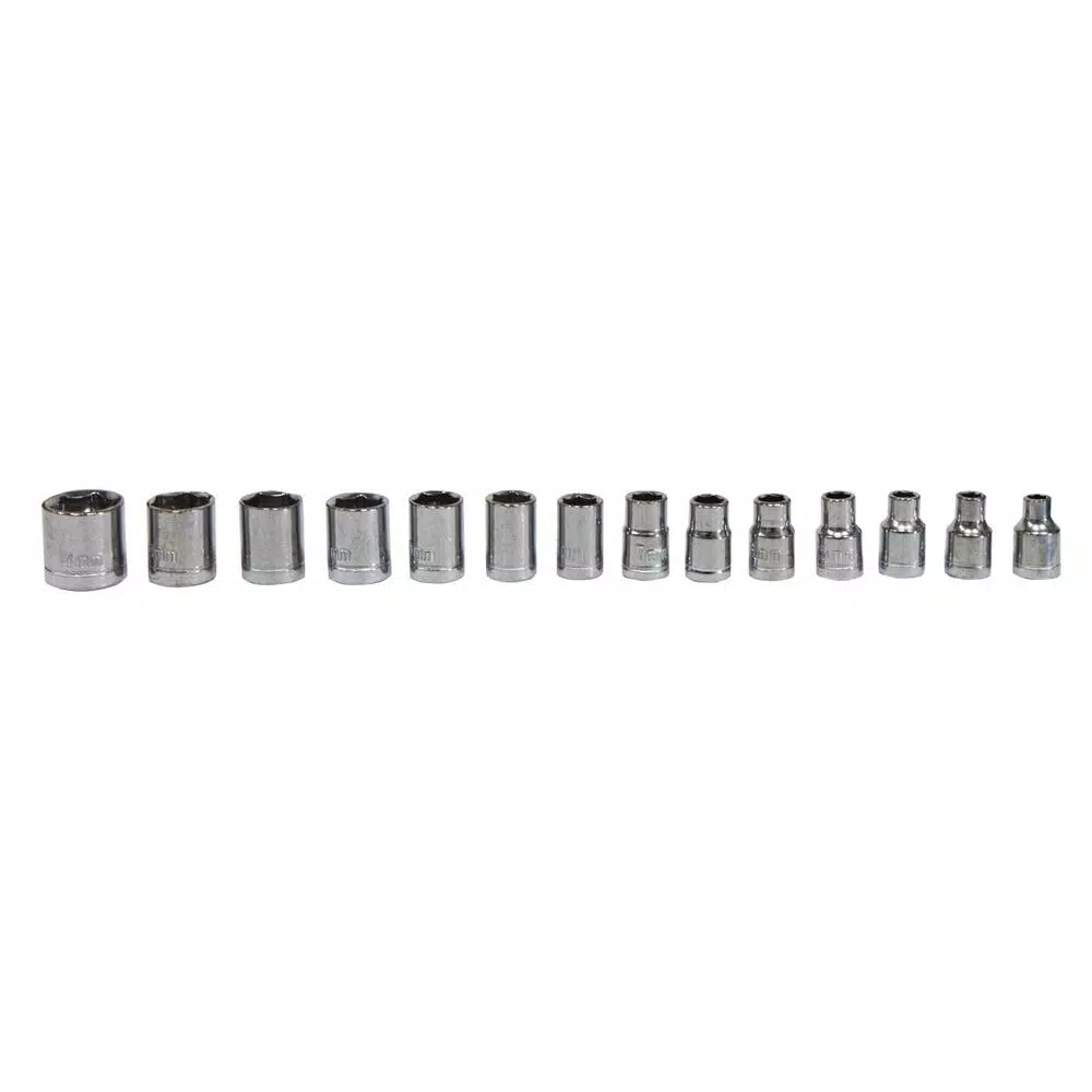 Best Value 40-Piece 1/4 in. and 3/8 in. Ratchet & Socket Set, SAE and Metric, High Carbon Steel