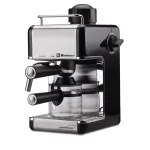 Koblenz Kitchen Magic Collection 4-Cup Espresso and Cappuccino Maker, Black/Silver thumbnail 2