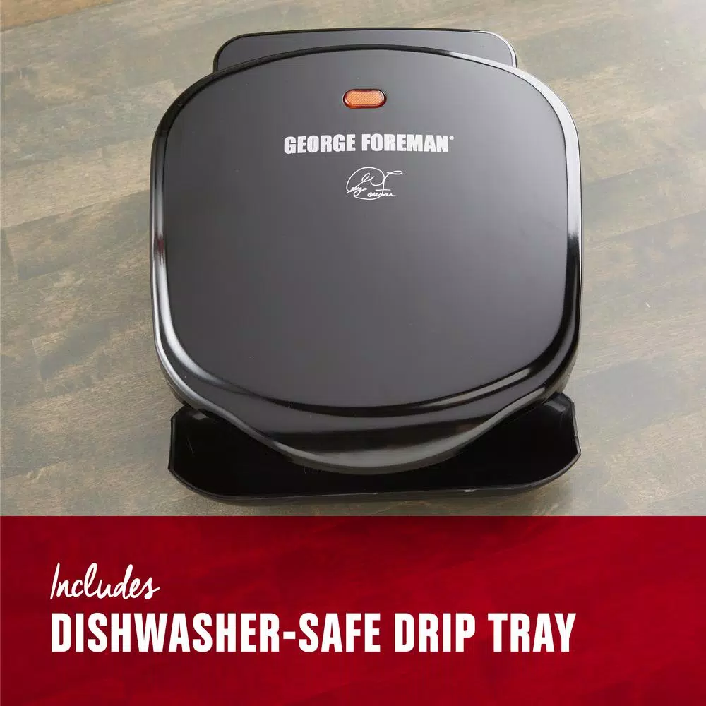 George Foreman Classic 2-Serving Indoor Electric Grill and Panini Press