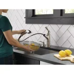Delta Allentown Single-Handle Pull-Out Kitchen Faucet with Soap Dispenser, Stainless thumbnail 8