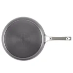 Circulon Elementum 12 in. Hard-Anodized Aluminum Nonstick Skillet with Glass Lid, Oyster Gray thumbnail 3