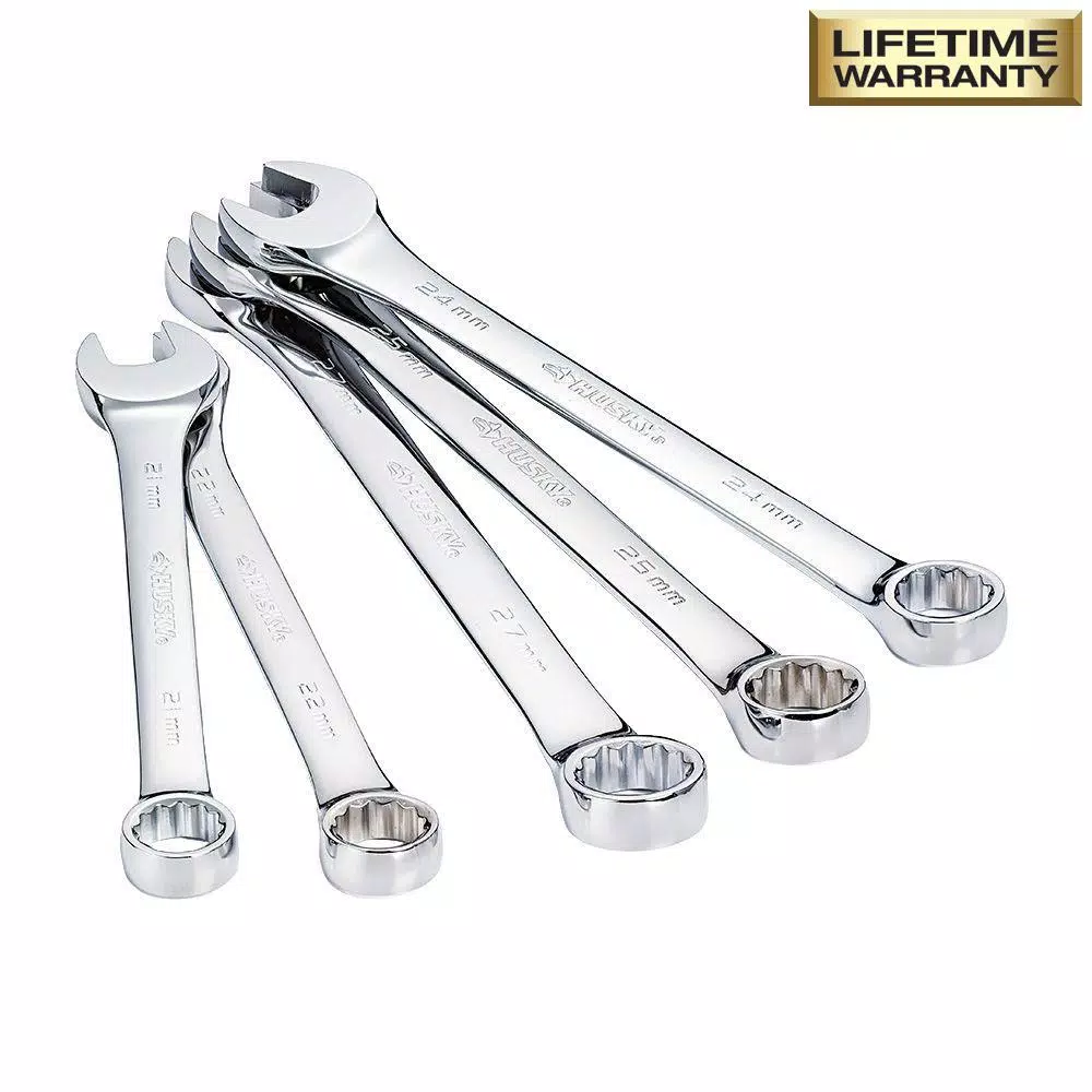 Husky 10-Piece X-Large Combination Wrench Set, SAE and Metric