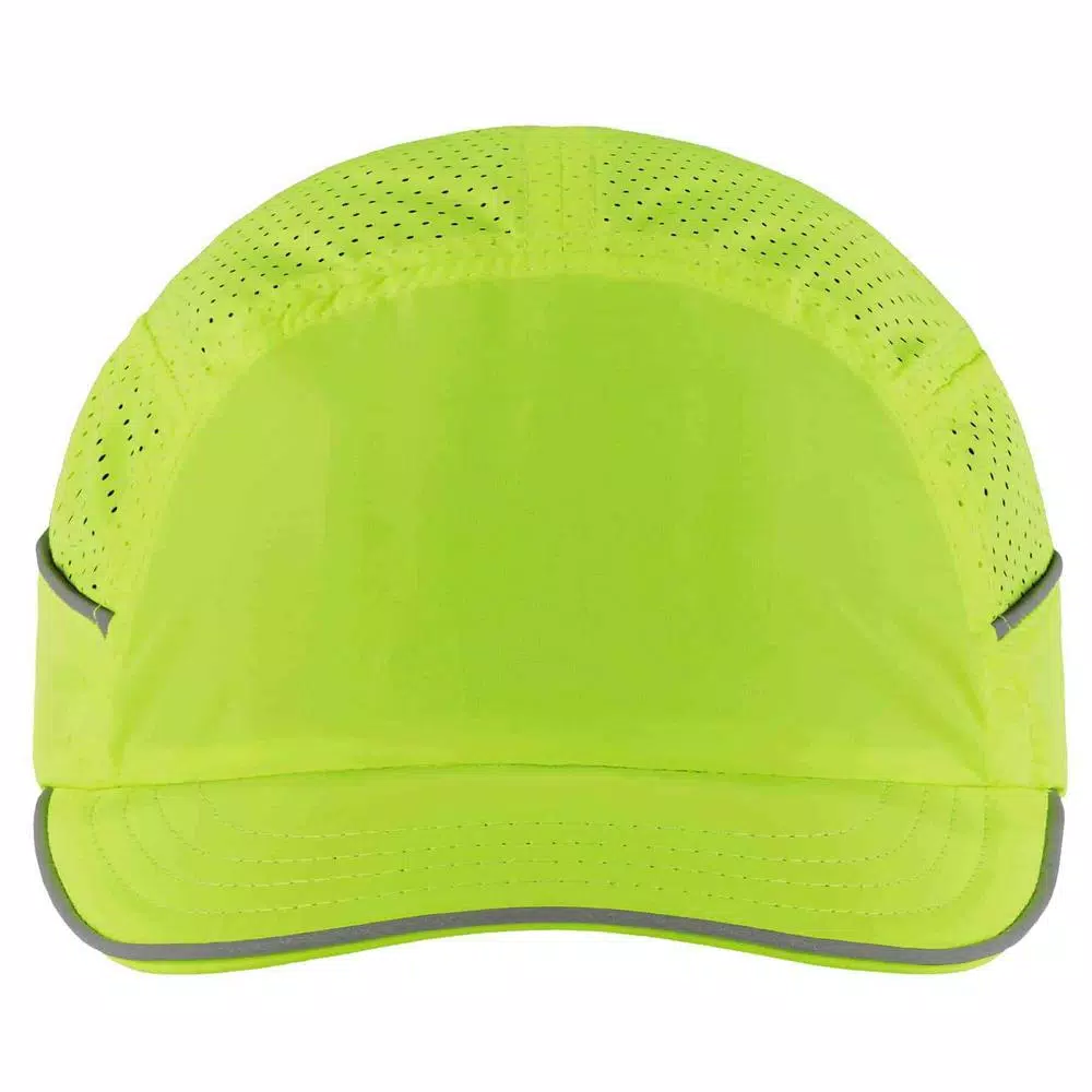 Ergodyne Skullerz 8955 Lightweight Lime Green Vented Bump Cap with Short Brim