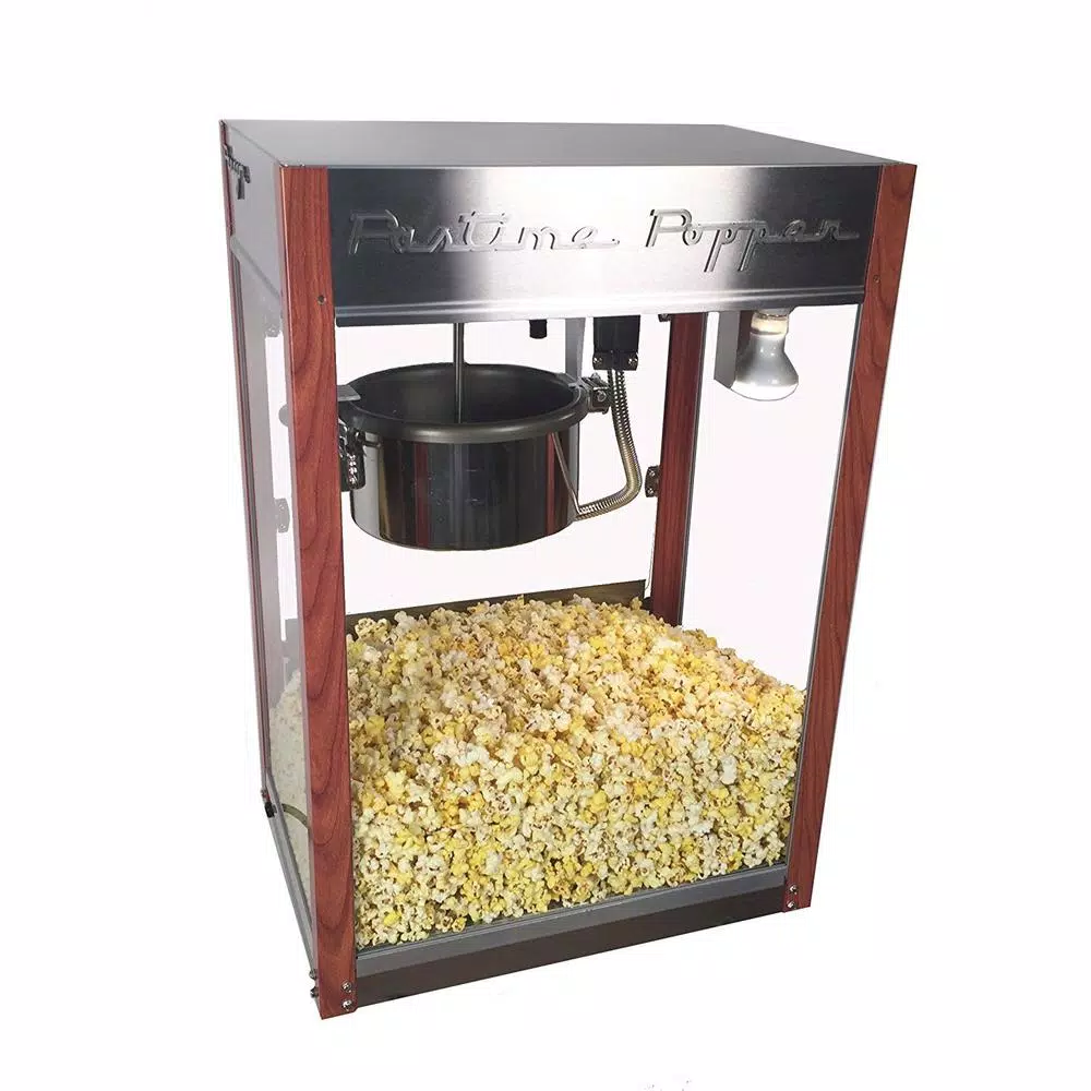 Paragon 1971 Pastime Pop 8 oz. Commercial Popcorn Machine with Faux Wood Corner Posts