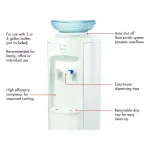 Vitapur Top Loading Floor Standing Water Cooler Dispenser, Cold & Room Temperature, White thumbnail 4