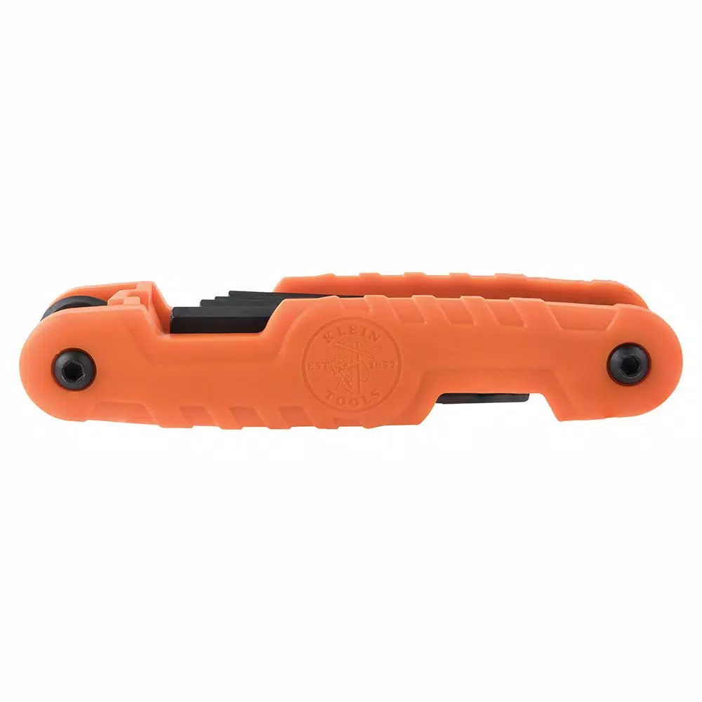 Klein Tools Pro Folding Hex Key Set, 11-Piece SAE Extended Reach