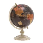 LITTON LANE Nautical Decorative Globe with Whitewashed Tiered Metal Base thumbnail 2